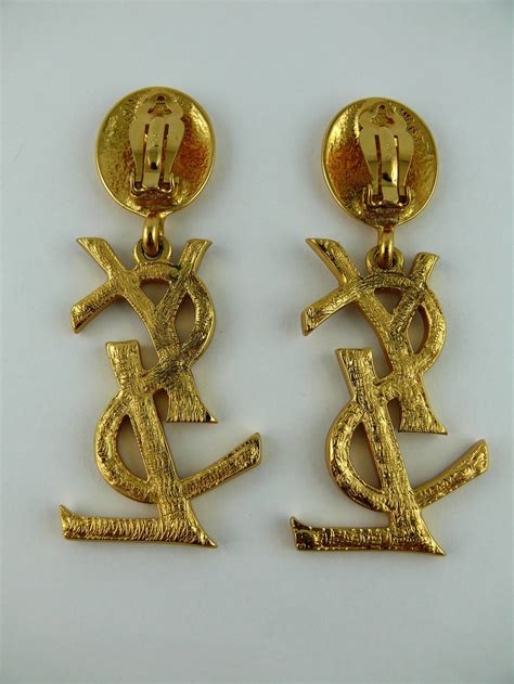 mens earring ysl|ysl earrings vintage.